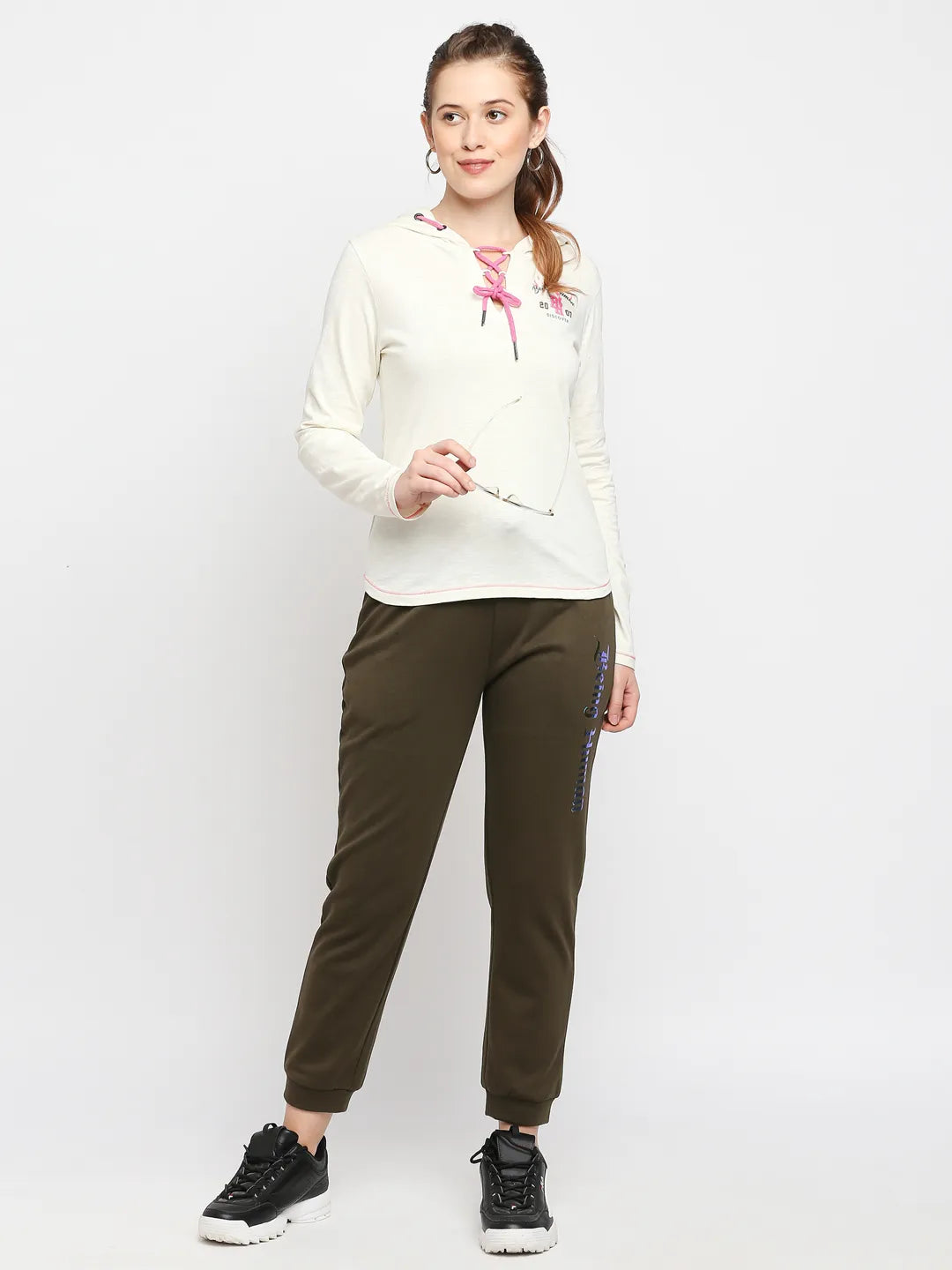 Being Human Clothing Women  Jogger Fit Track-Olive