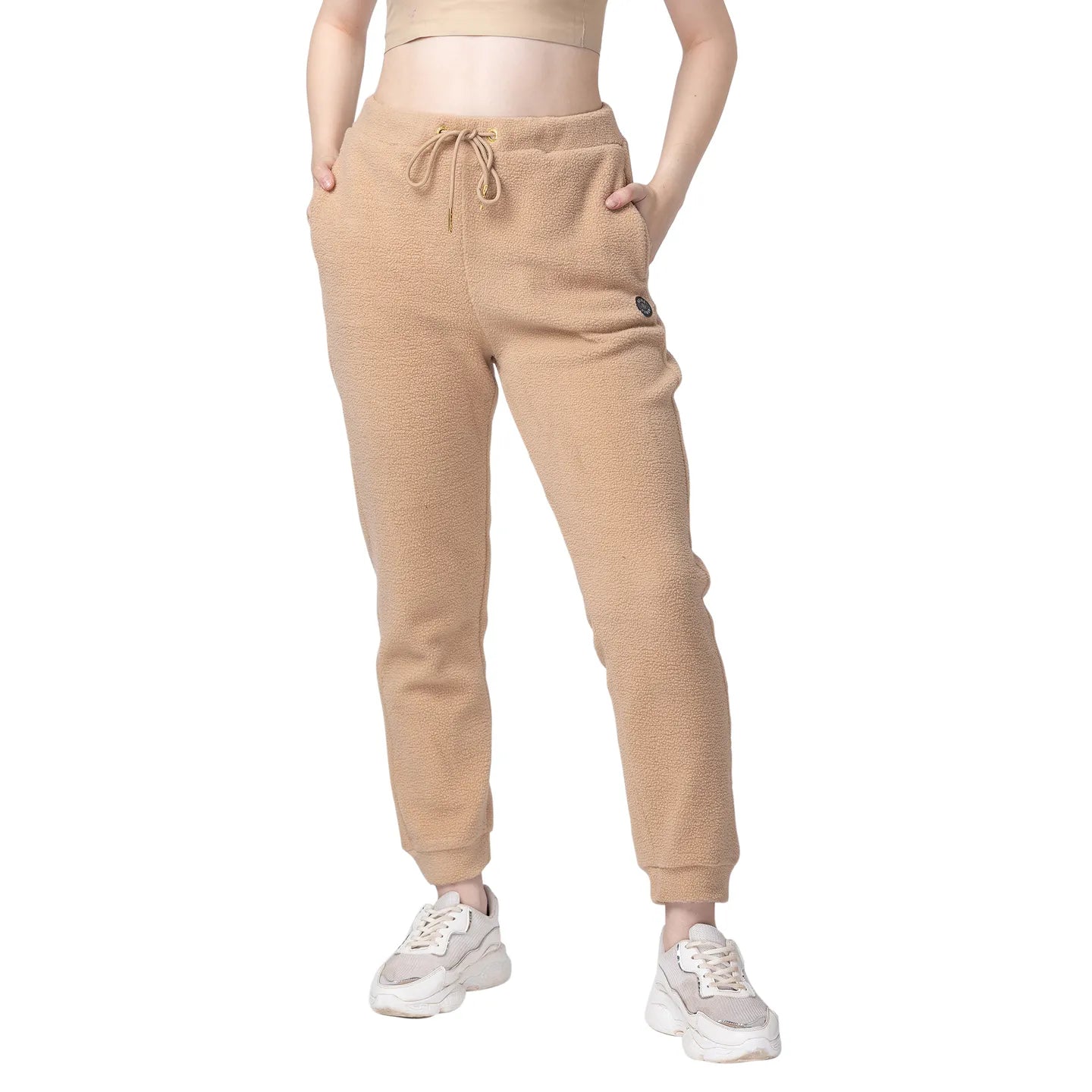 Being Human Clothing Women Easy Fit Jogger Track-Fawn