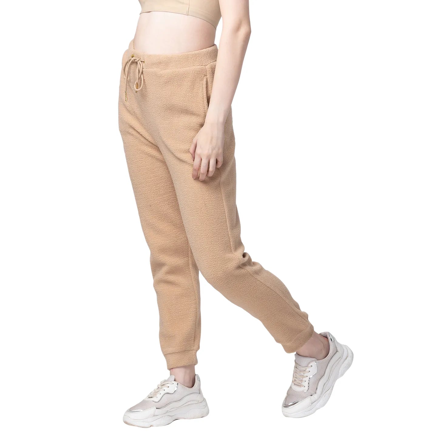 Being Human Clothing Women Easy Fit Jogger Track-Fawn