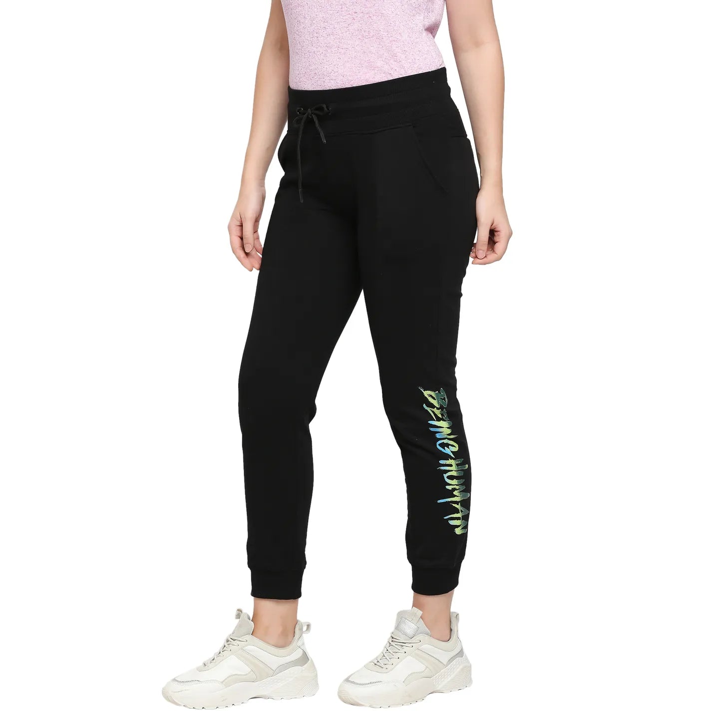 Being Human Clothing Women Jogger Fit Track-Jet Black