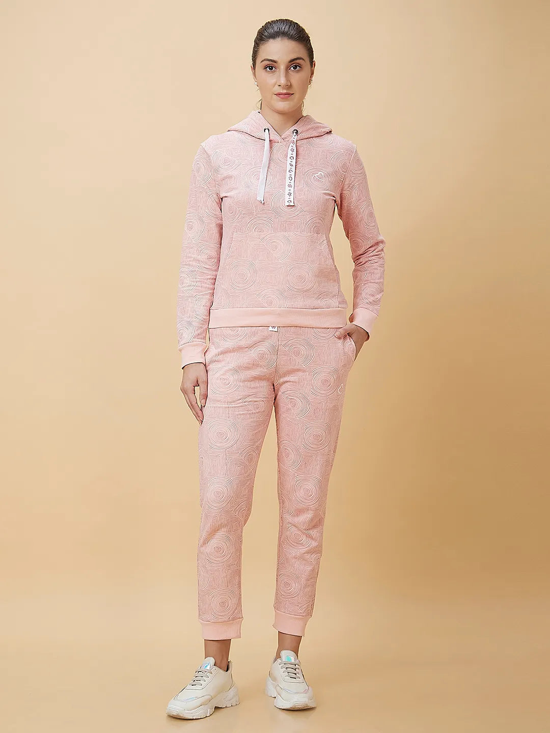 Pink Slim Fit Women's Track Pants By Being Human Clothing