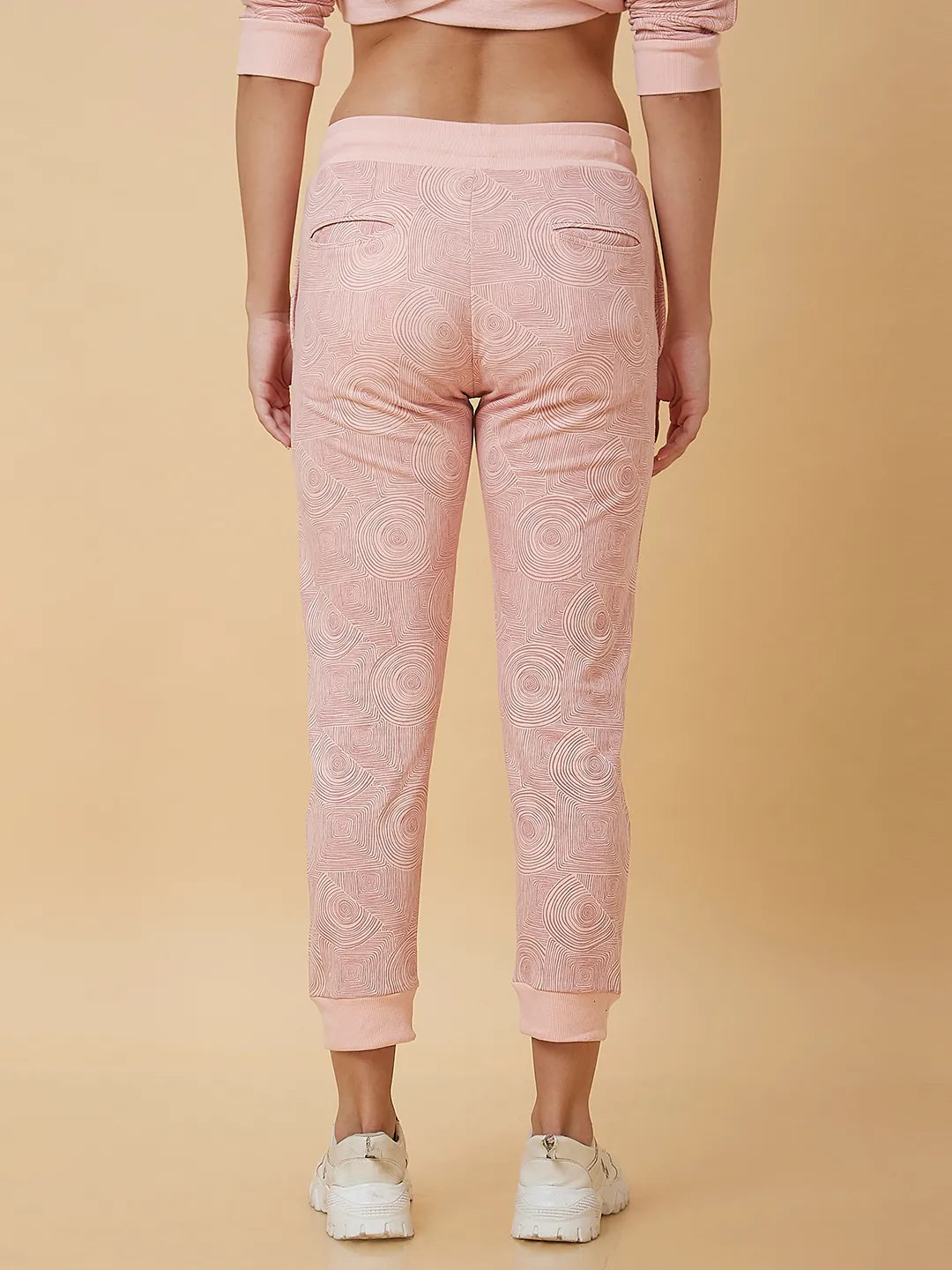 Pink Slim Fit Women's Track Pants By Being Human Clothing