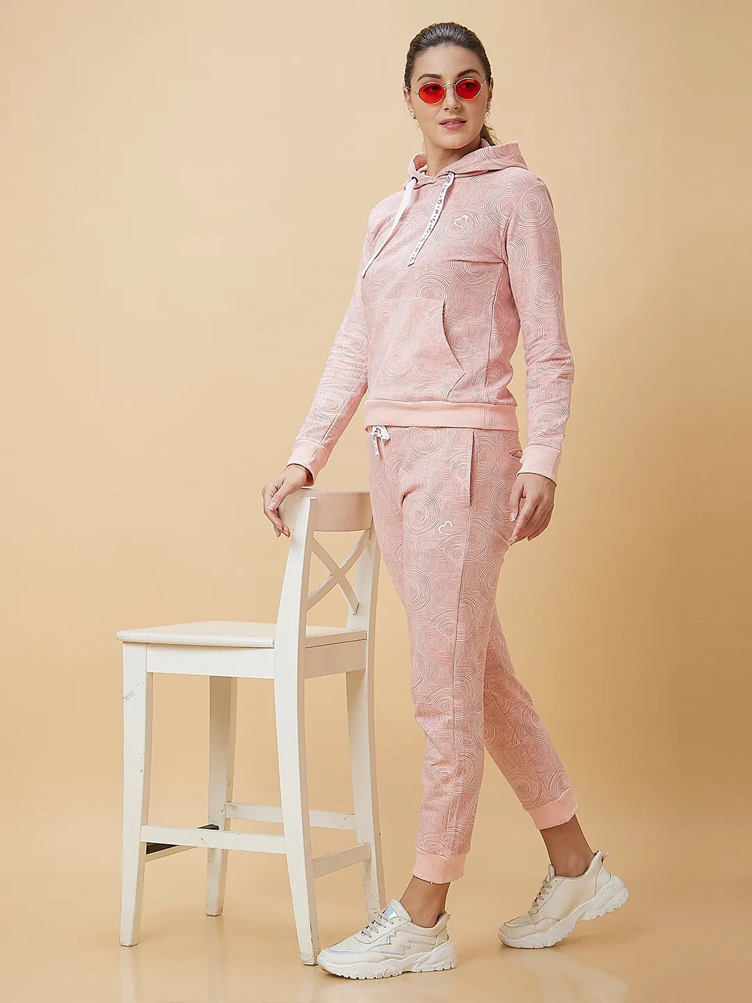 Pink Slim Fit Women's Track Pants By Being Human Clothing