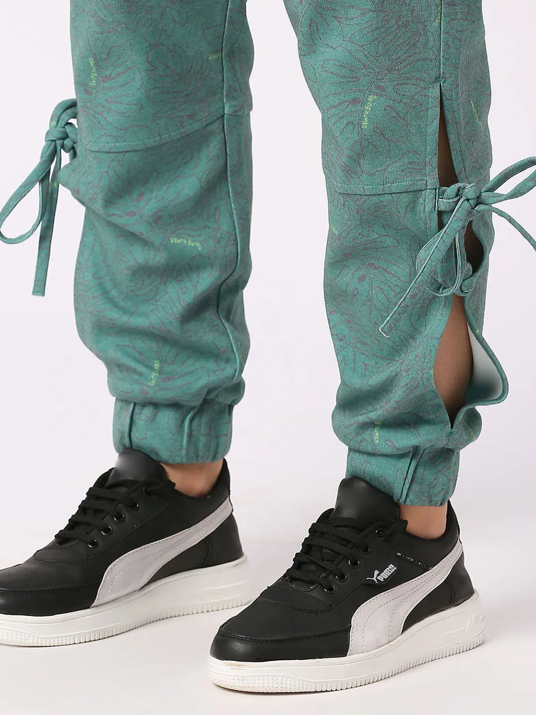 Being Human Clothing Women Drop Crotch Loose Fit Joggers-Alpine Green