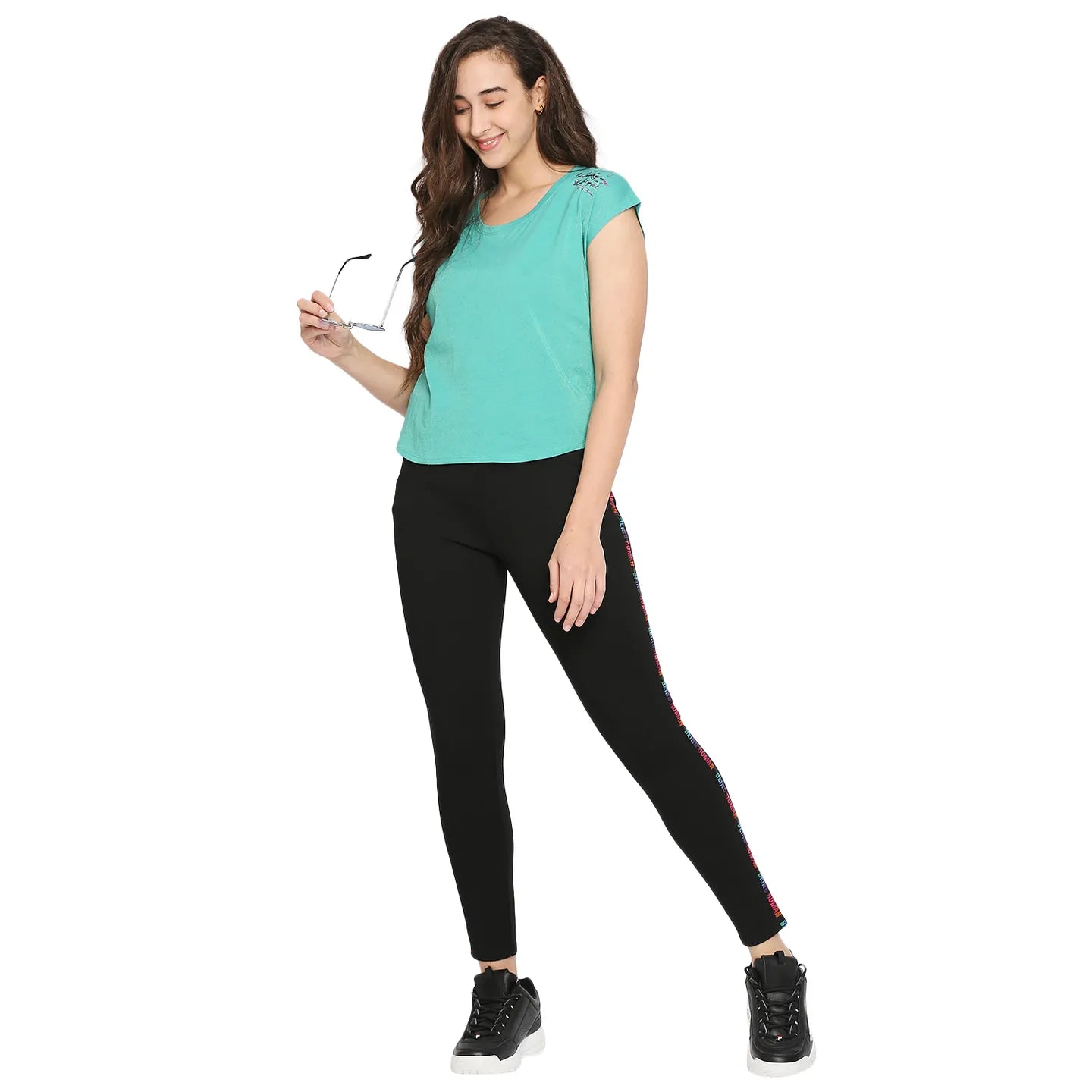 Being Human Clothing Women Skin Tight Leggings-Jet Black