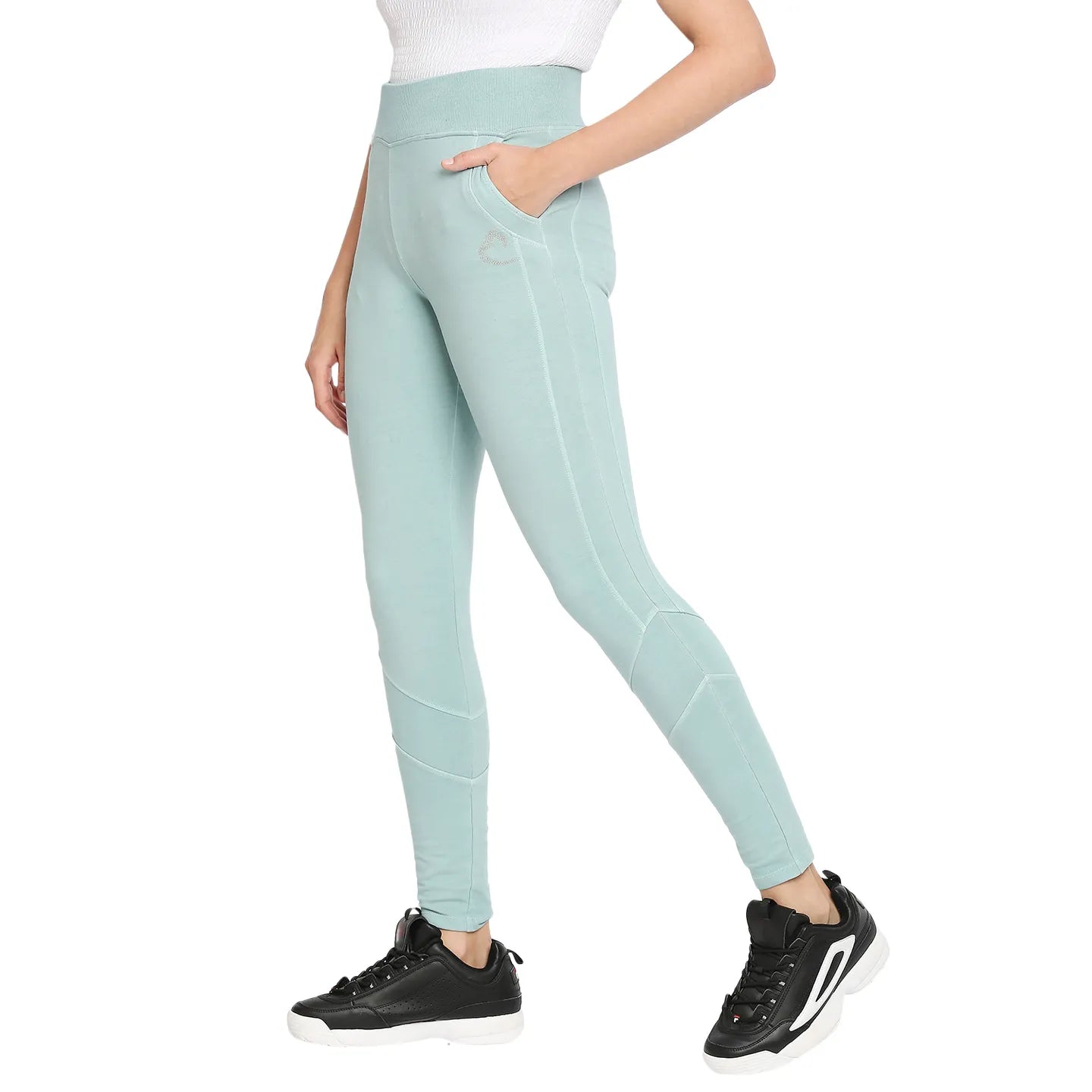 Women skin tight Leggings-Seafoam by Being Human Clothing