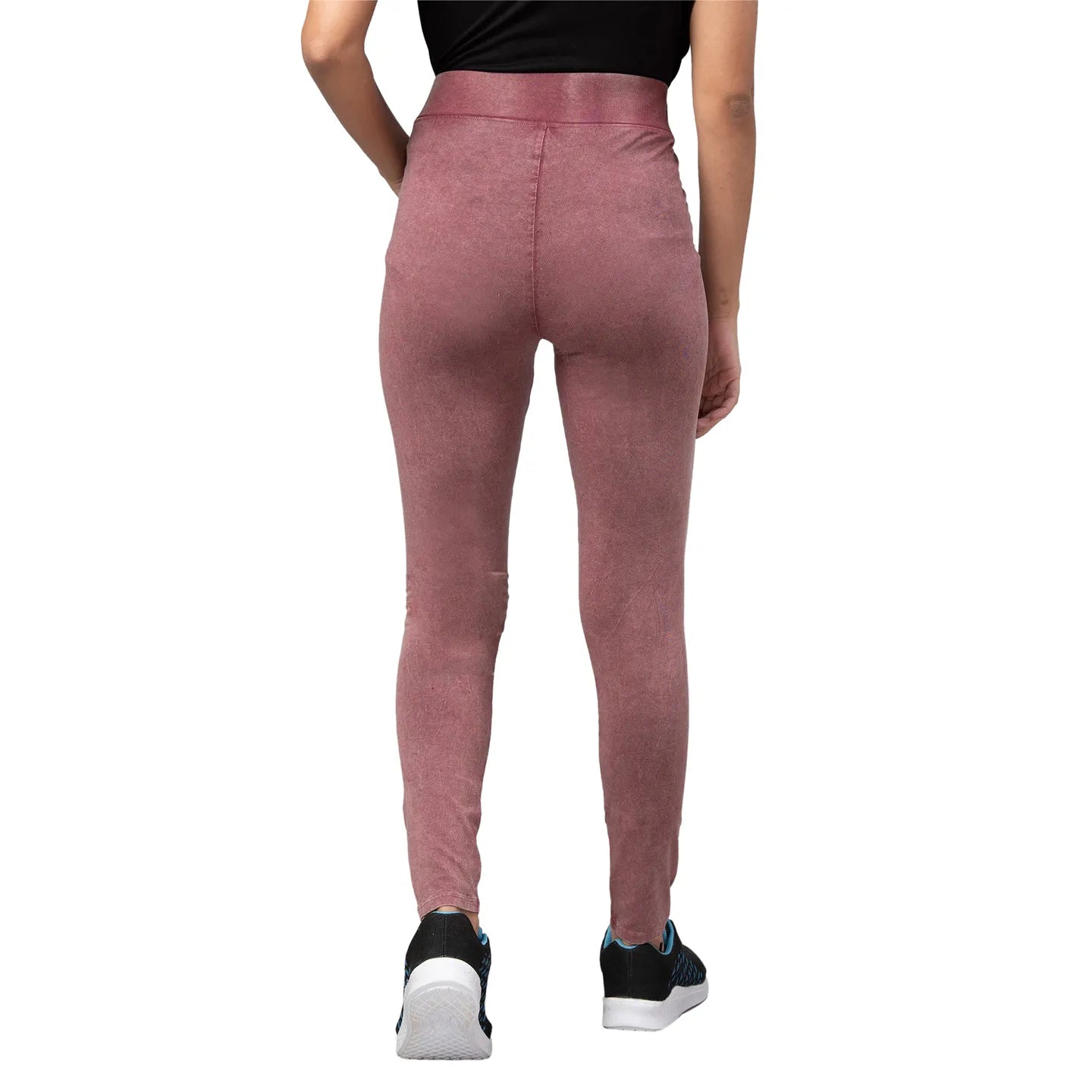 Women skin tight Leggings-Raspberry by Being Human Clothing