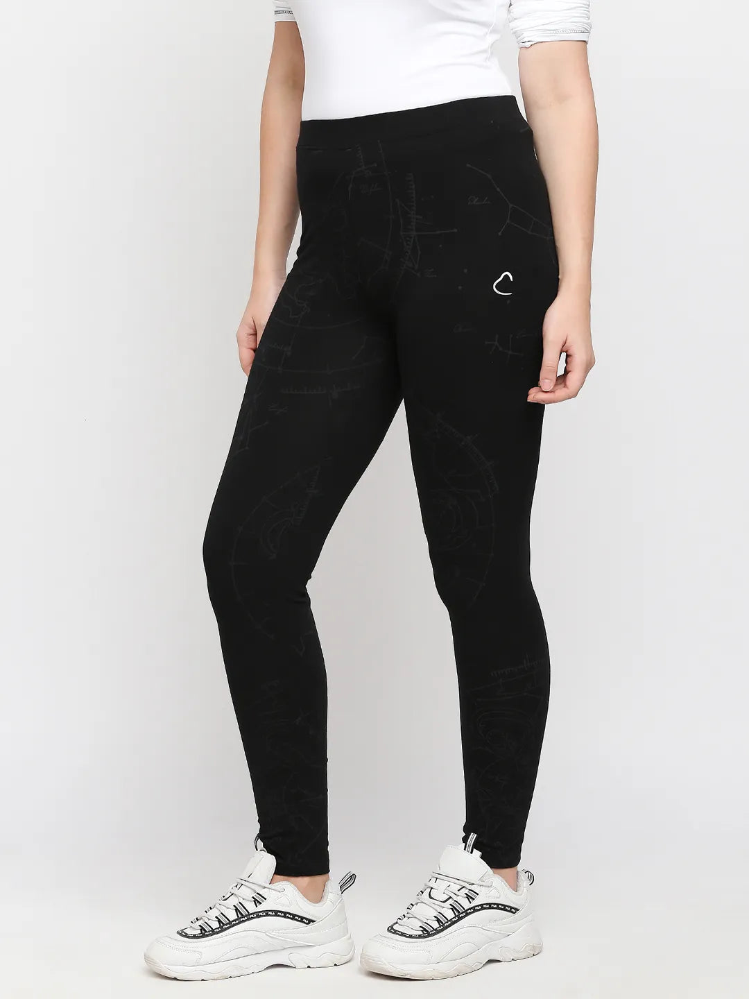 Being Human Clothing Women Skin Tight Leggings-Jet Black