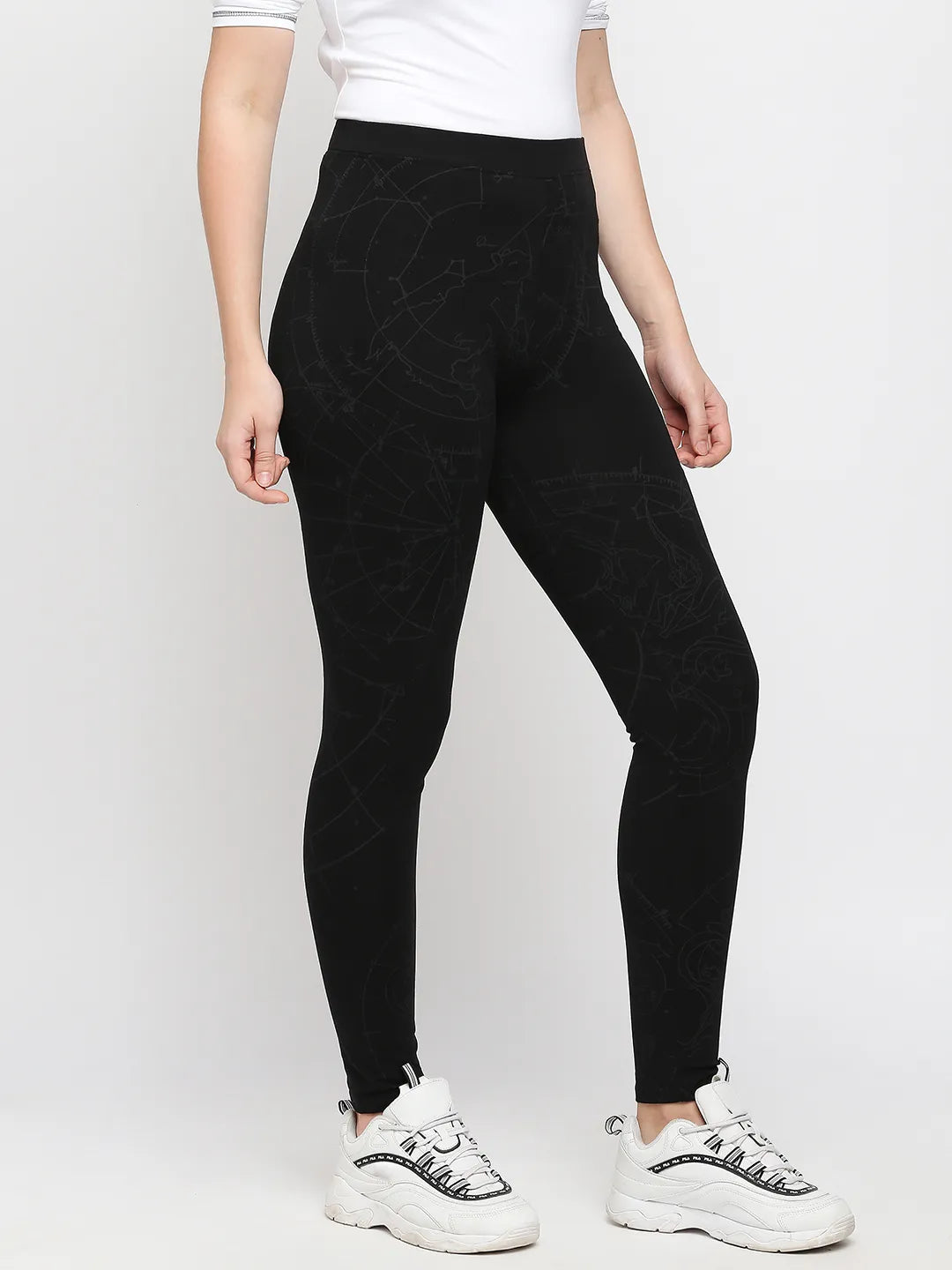 Being Human Clothing Women Skin Tight Leggings-Jet Black