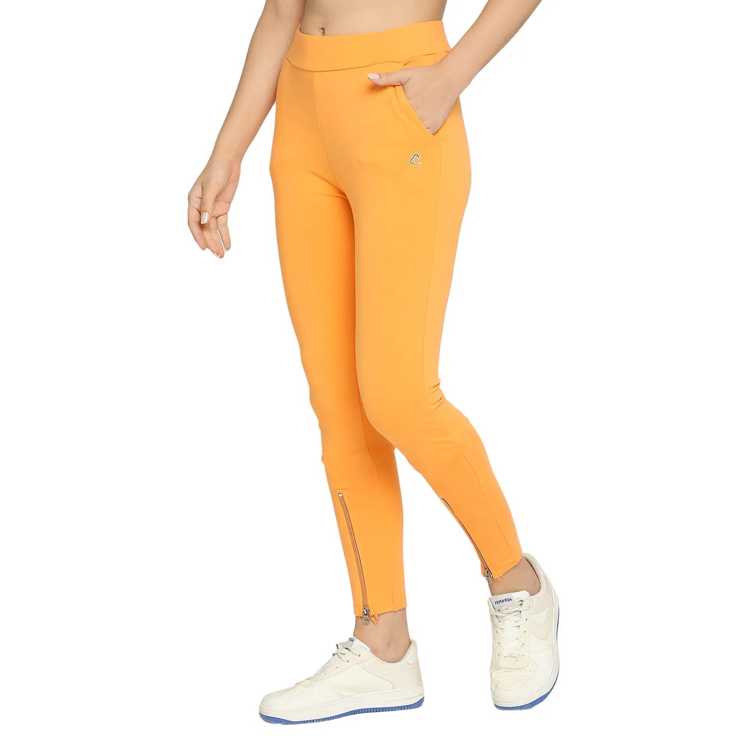 Being Human Clothing Women Skin Tight Leggings-Mock Orange
