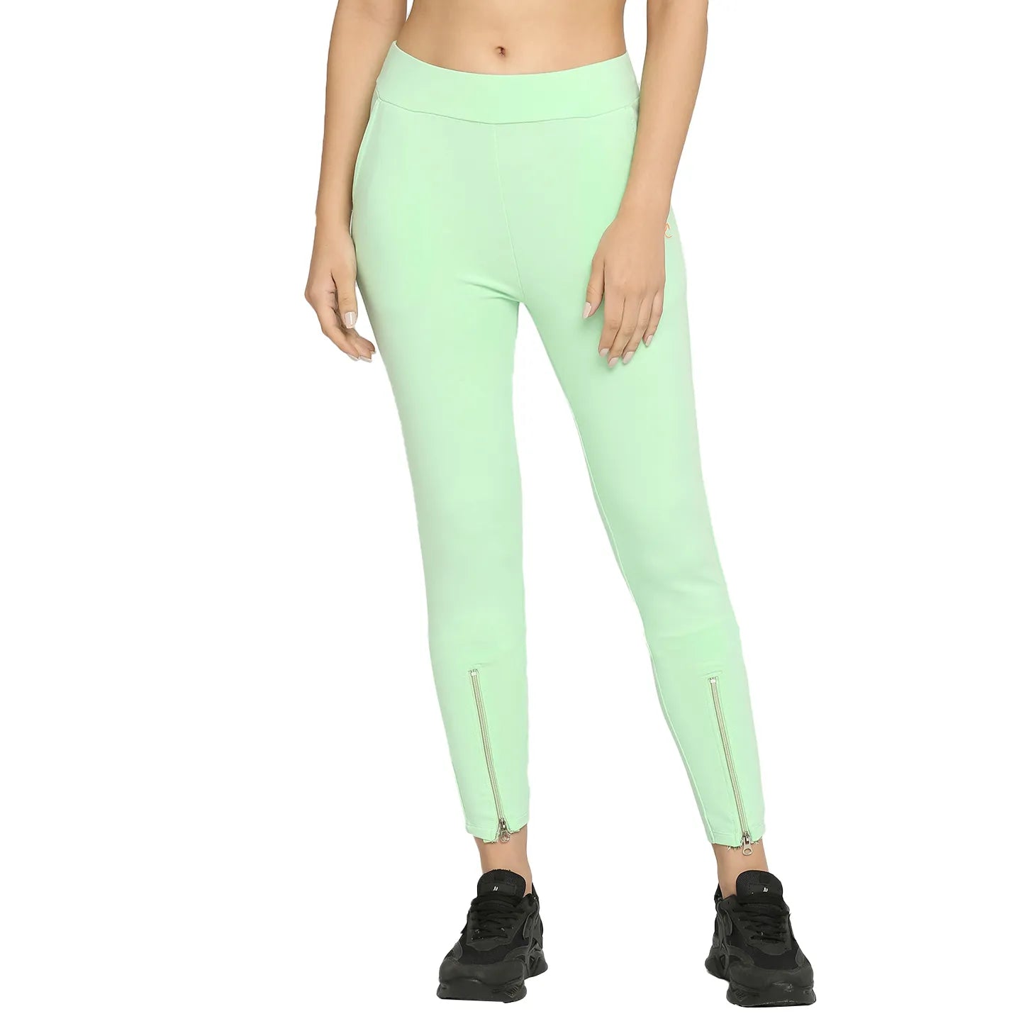 Being Human Clothing Women Skin Tight Leggings-Patina Green