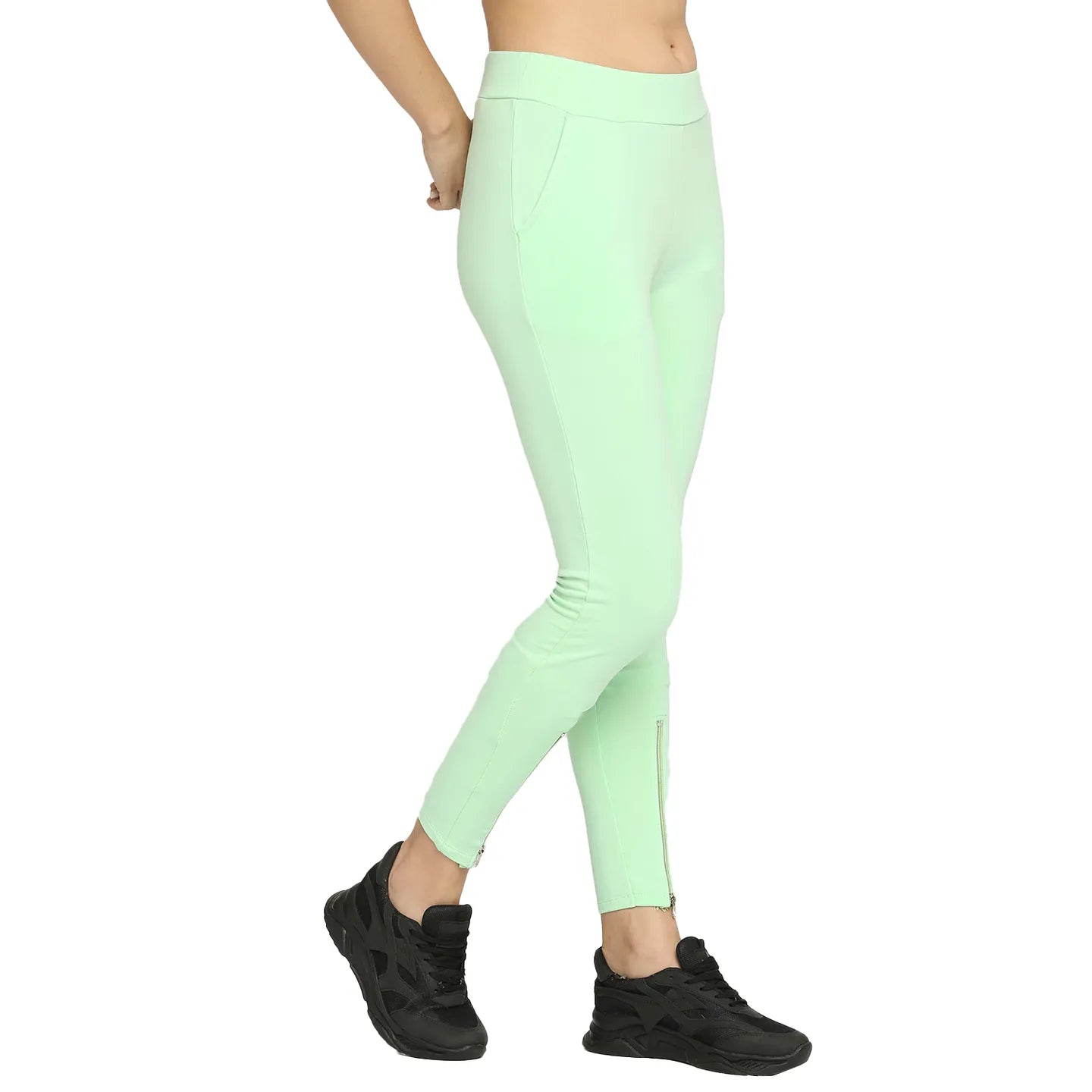 Being Human Clothing Women Skin Tight Leggings-Patina Green