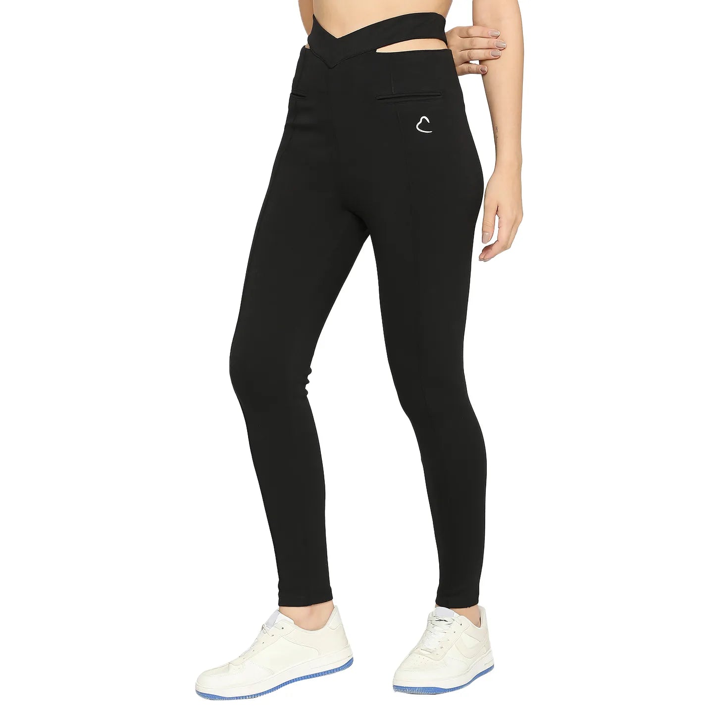 Being Human Clothing Women Skin Tight Leggings-Jet Black