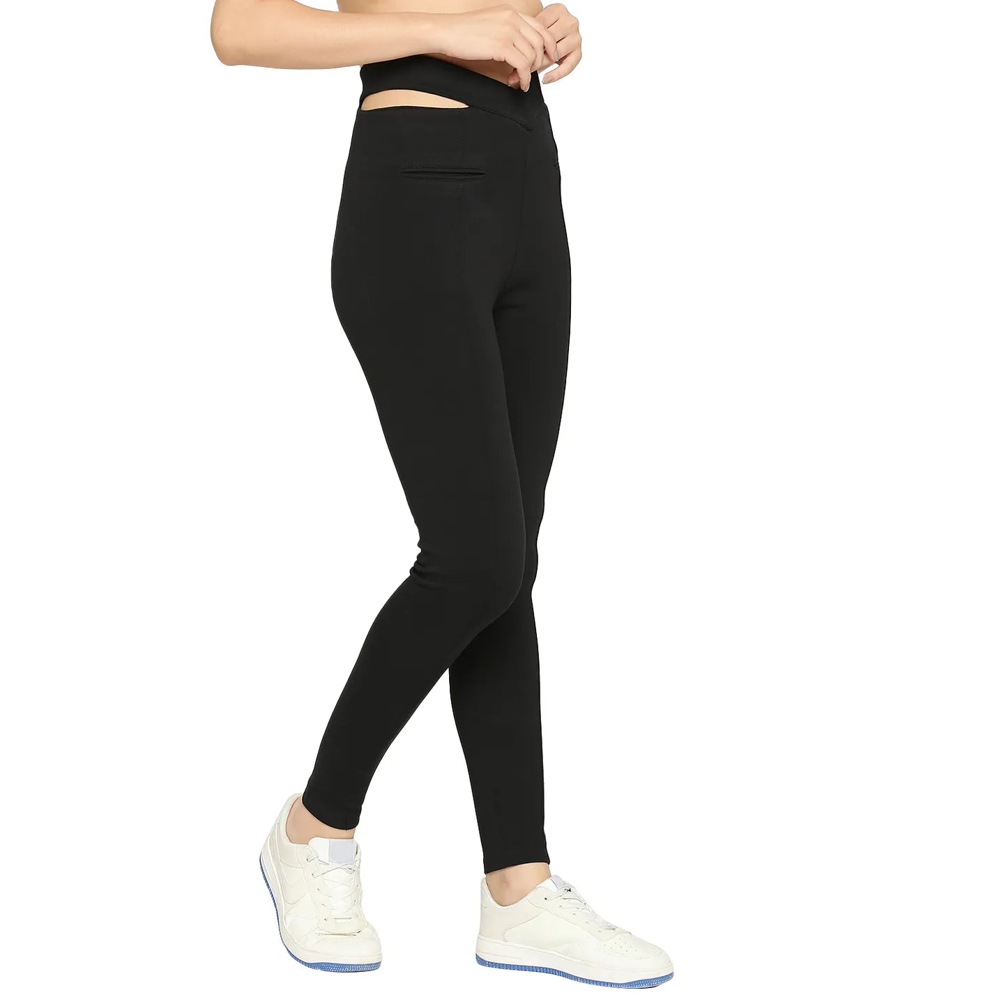 Being Human Clothing Women Skin Tight Leggings-Jet Black