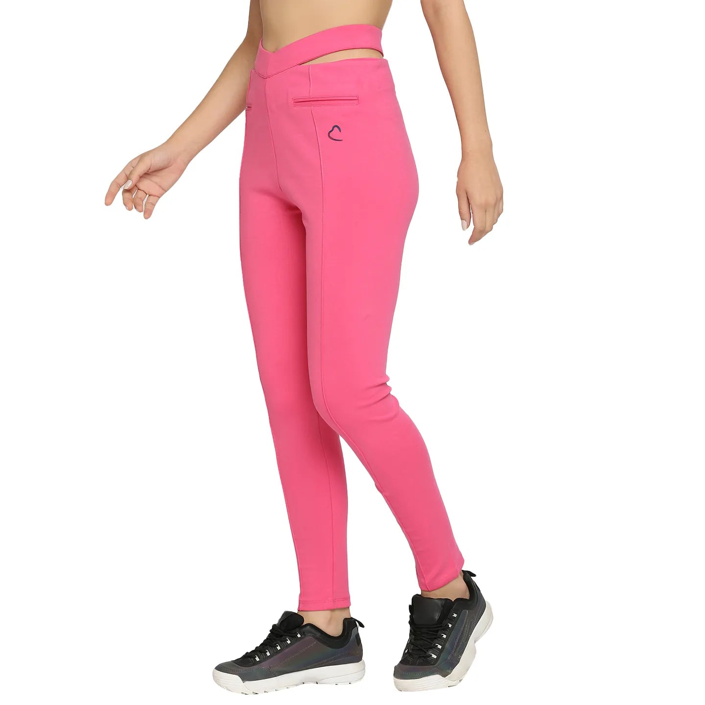 Being Human Clothing Women Skin Tight Leggings-Pink Glo