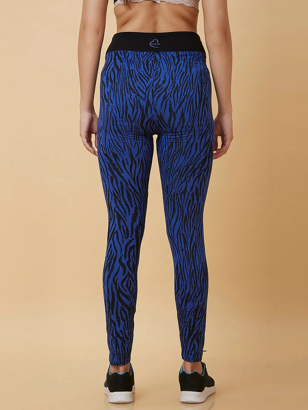 Being Human Clothing Women Legging Fit None Leggings Cobalt & Black