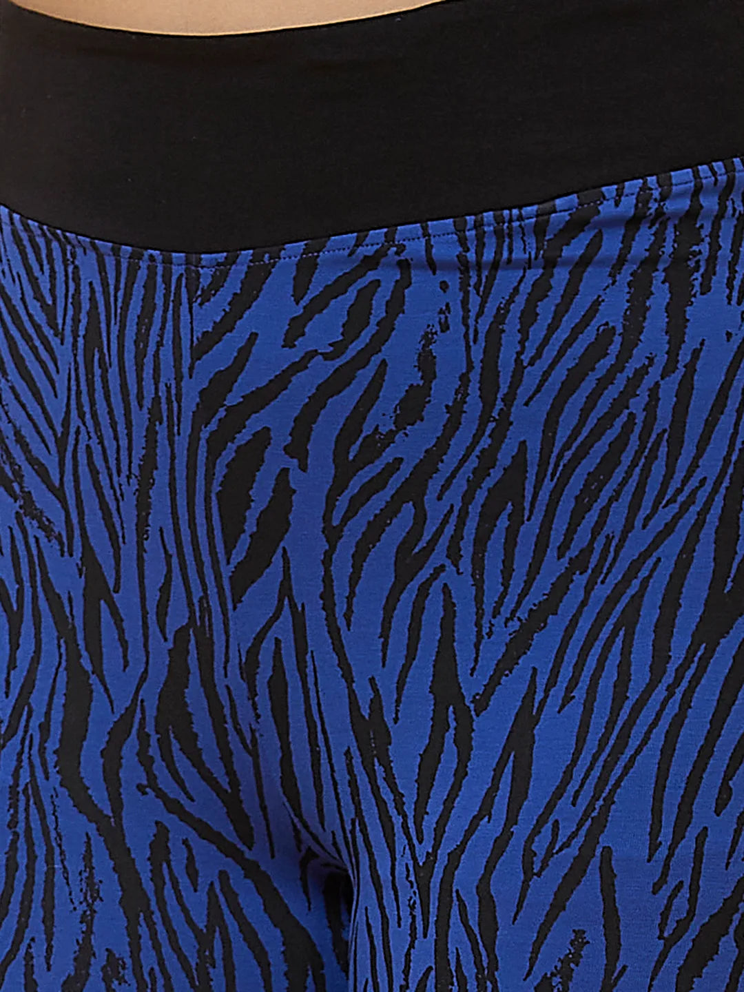 Being Human Clothing Women Legging Fit None Leggings Cobalt & Black