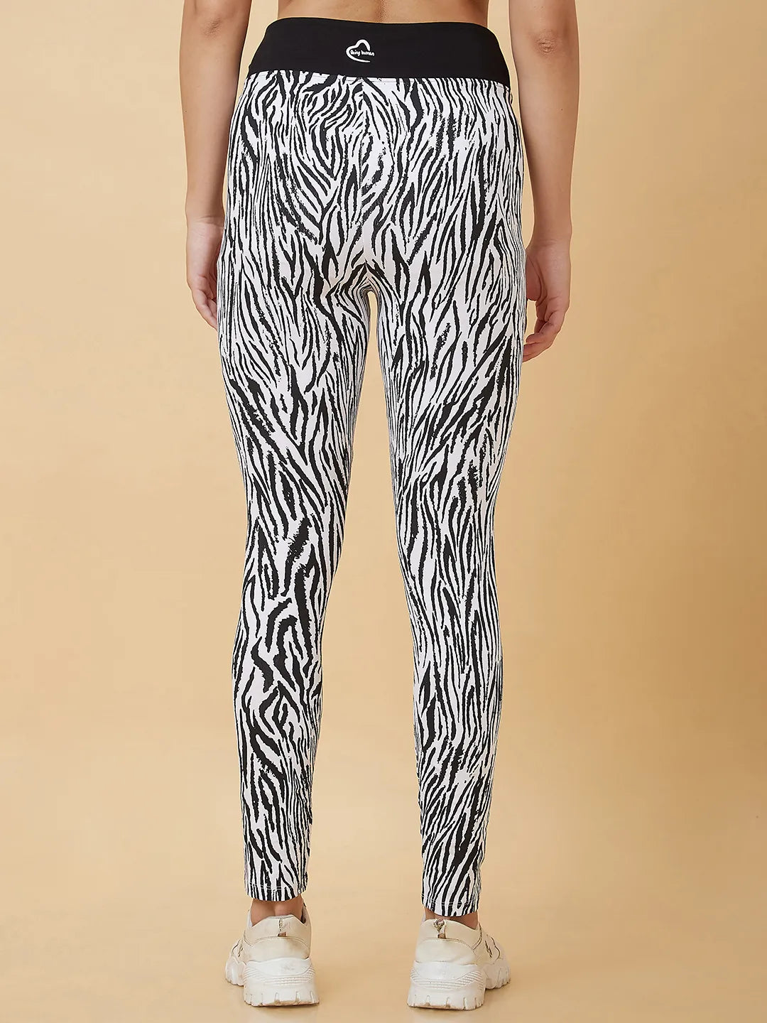 Being Human Clothing Women Legging Fit None Track White & Black