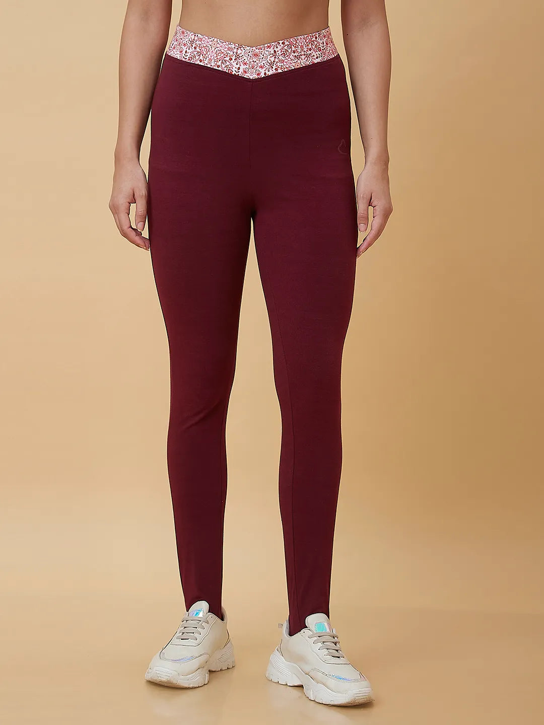 Being Human Clothing Women Legging Fit None Leggings Maroon
