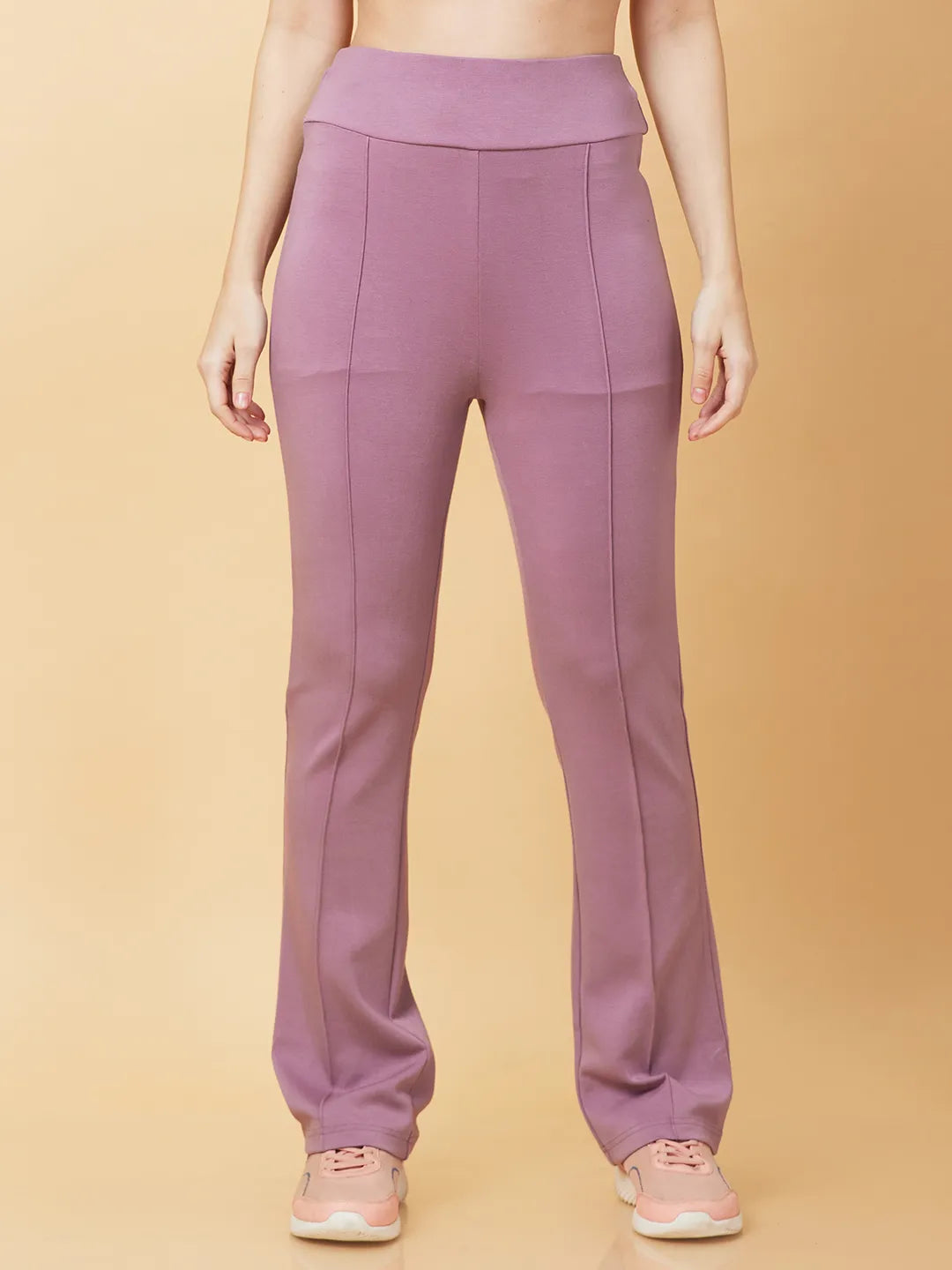 Being Human Clothing Womens-Bottom Leggings Mauve