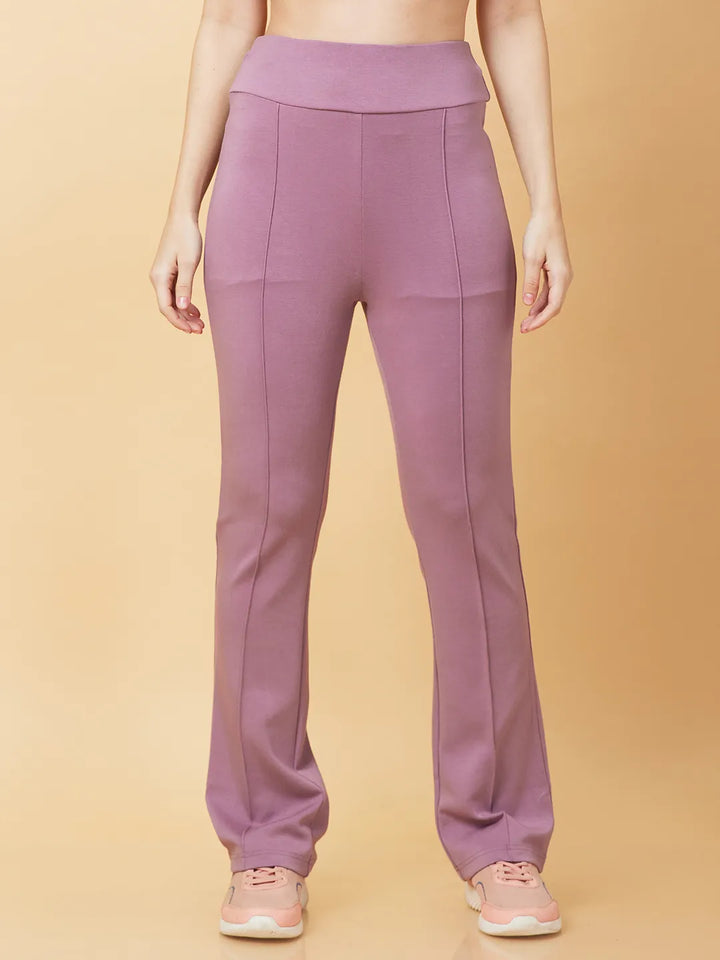 Purple Bootcut Fit Women's Leggings By Being Human Clothing