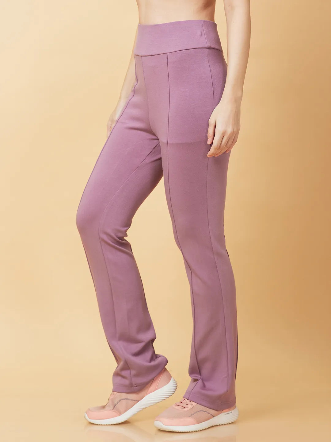 Being Human Clothing Womens-Bottom Leggings Mauve