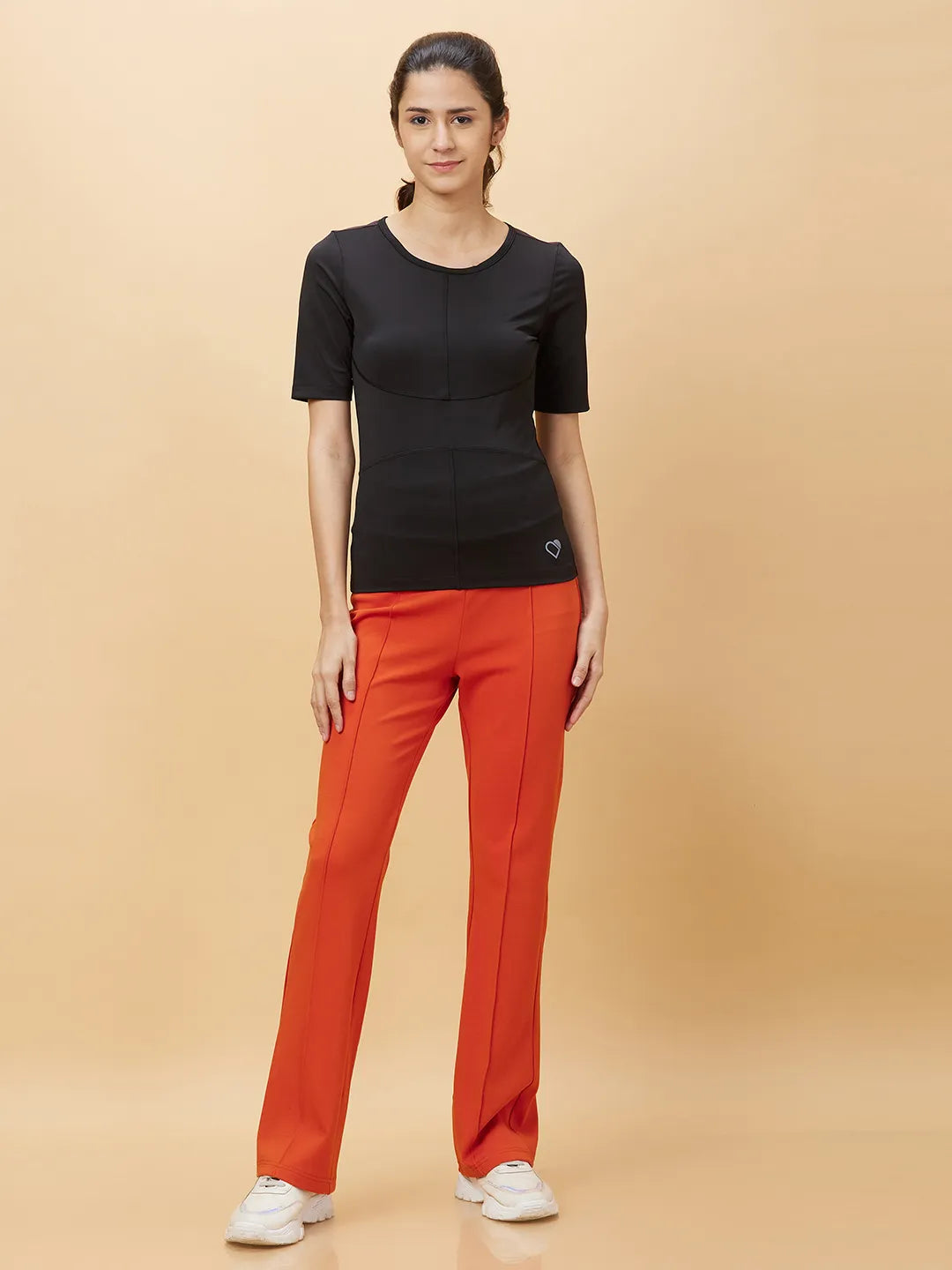 Being Human Clothing Womens-Bottom Leggings Orange