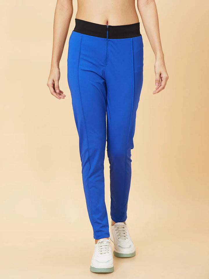 Blue Skinny Fit Women's Leggings By Being Human Clothing