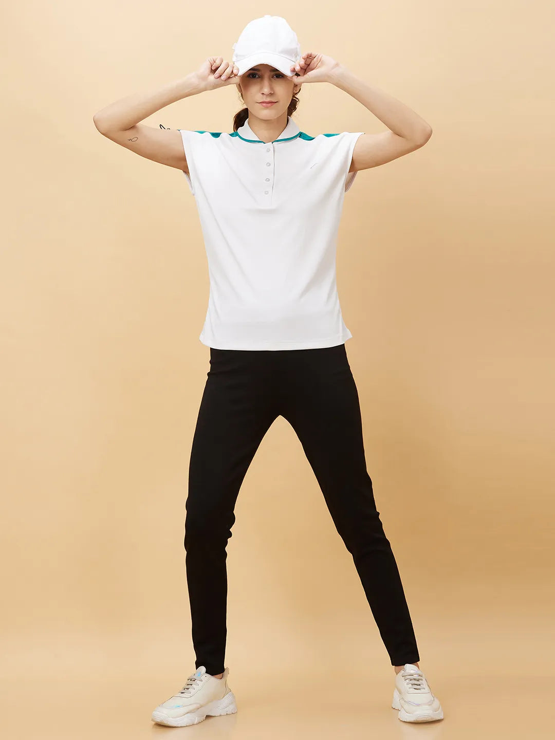 Being Human Clothing Womens-Bottom Leggings Black