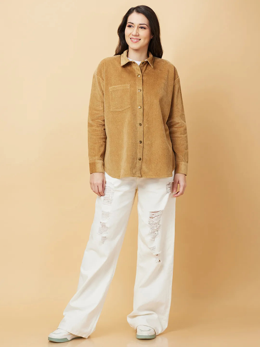 Being Human Clothing Womens-Top Shirts Beige