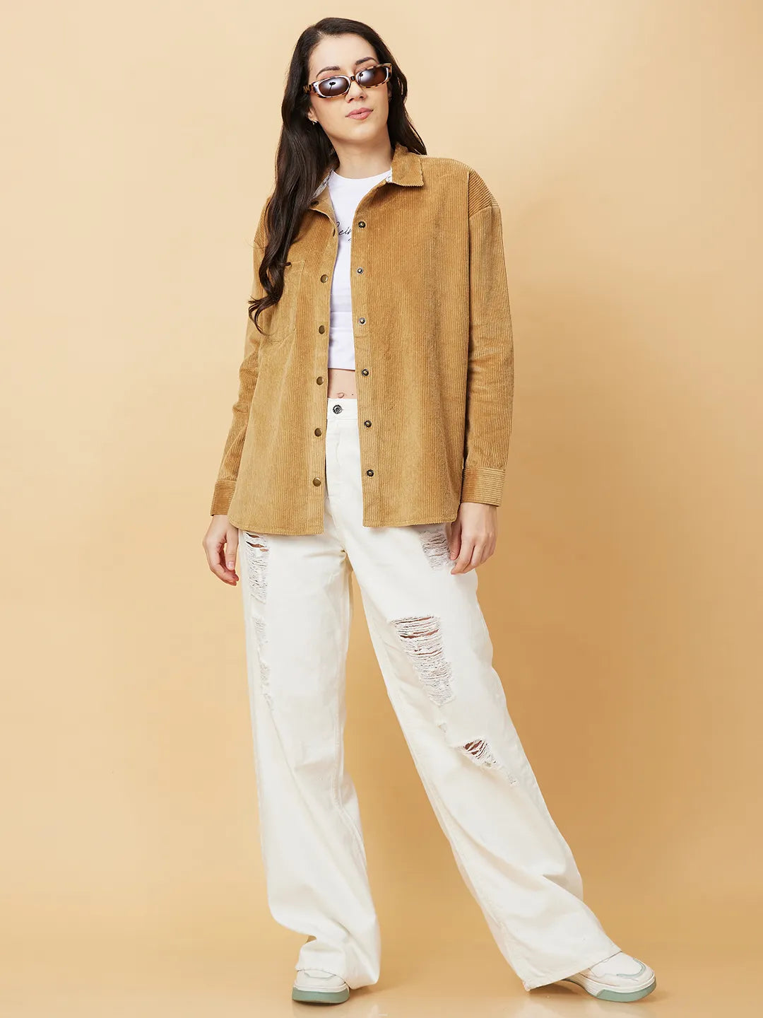 Being Human Clothing Womens-Top Shirts Beige