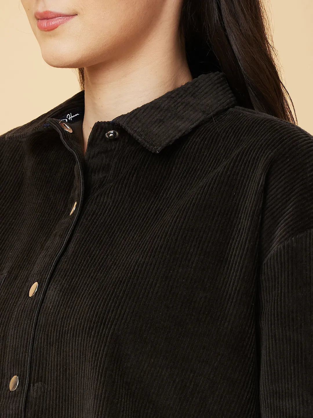 Womens-Top Shirts Dark Olive by Being Human Clothing