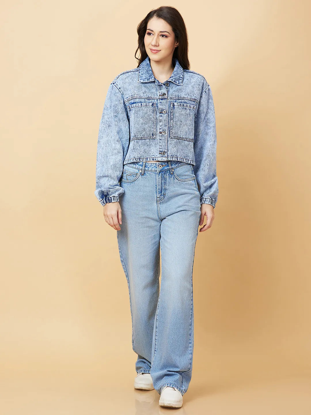 Womens-Top Shirts Stone Wash by Being Human Clothing