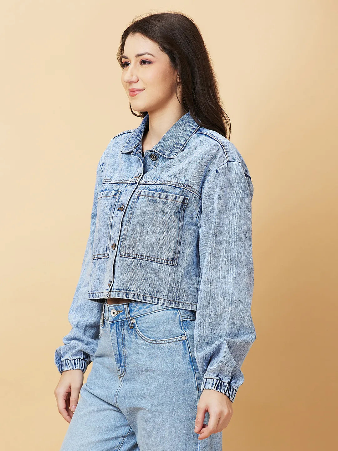 Womens-Top Shirts Stone Wash by Being Human Clothing