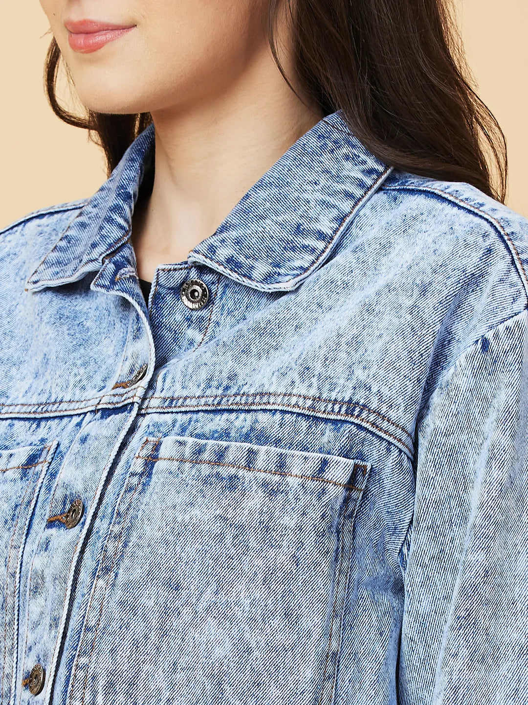 Womens-Top Shirts Stone Wash by Being Human Clothing