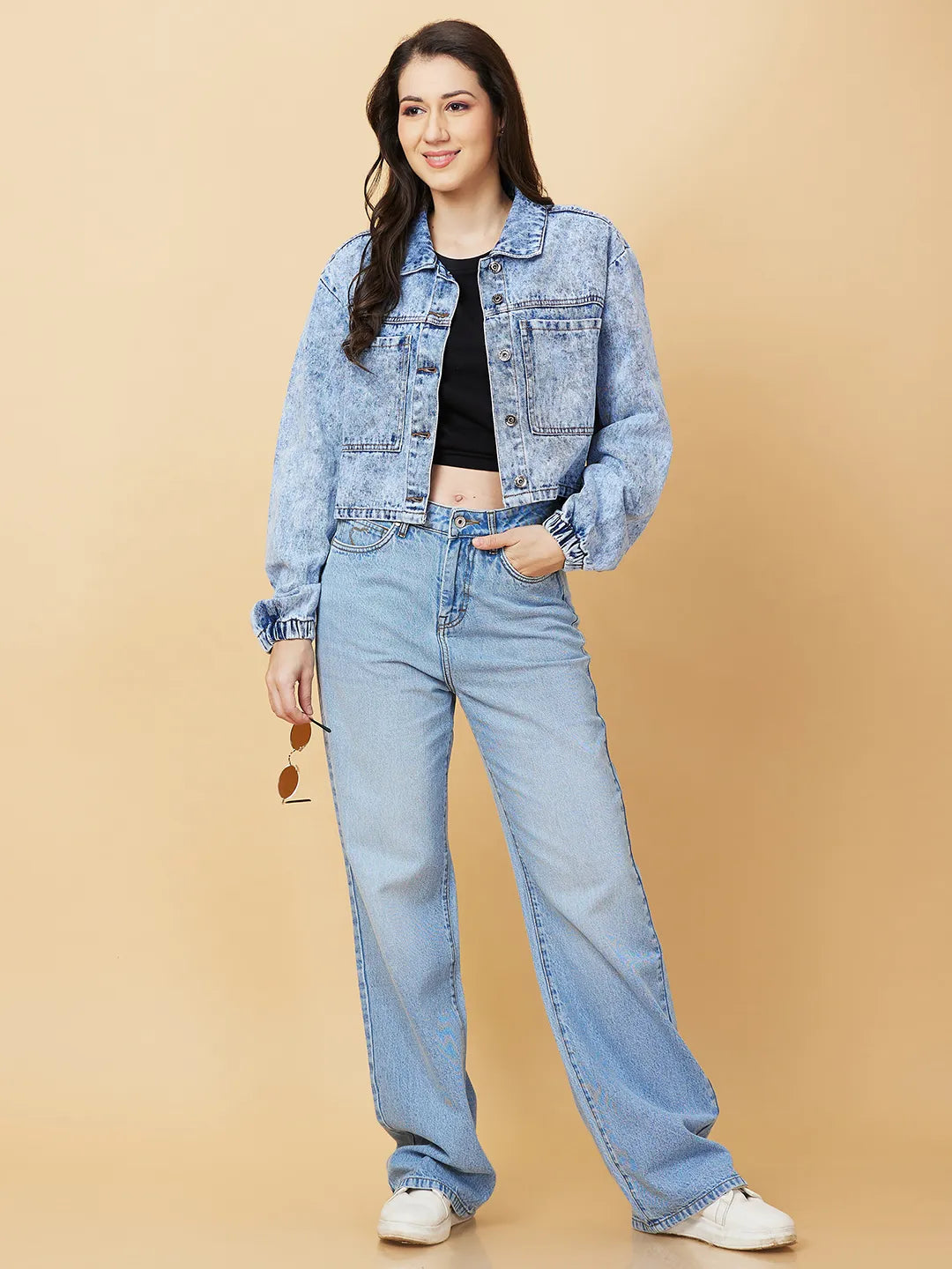 Womens-Top Shirts Stone Wash by Being Human Clothing