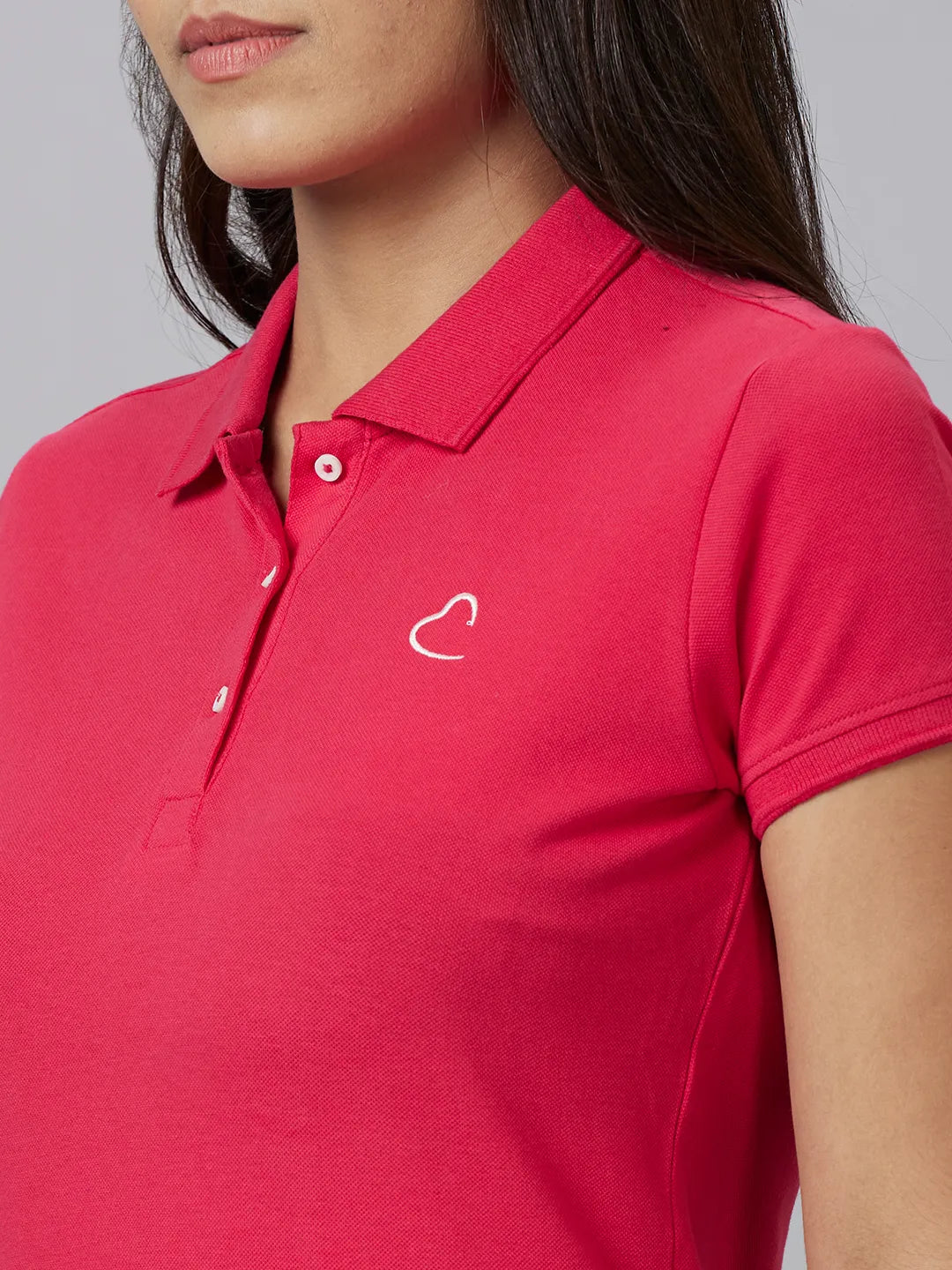 Pink Semi Fit Womens' Cotton T-Shirt By Being Human Clothing