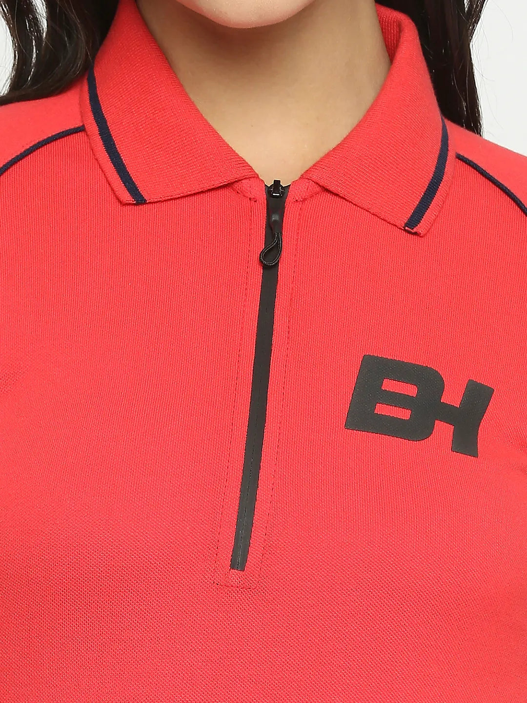 Being Human Clothing Women Semi Fit T-Shirts-Fiery Red