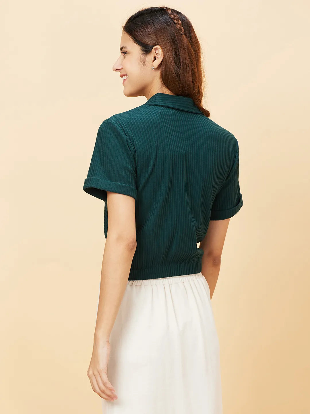 POLO NECK WOMENS ALPINE GREEN by Being Human Clothing