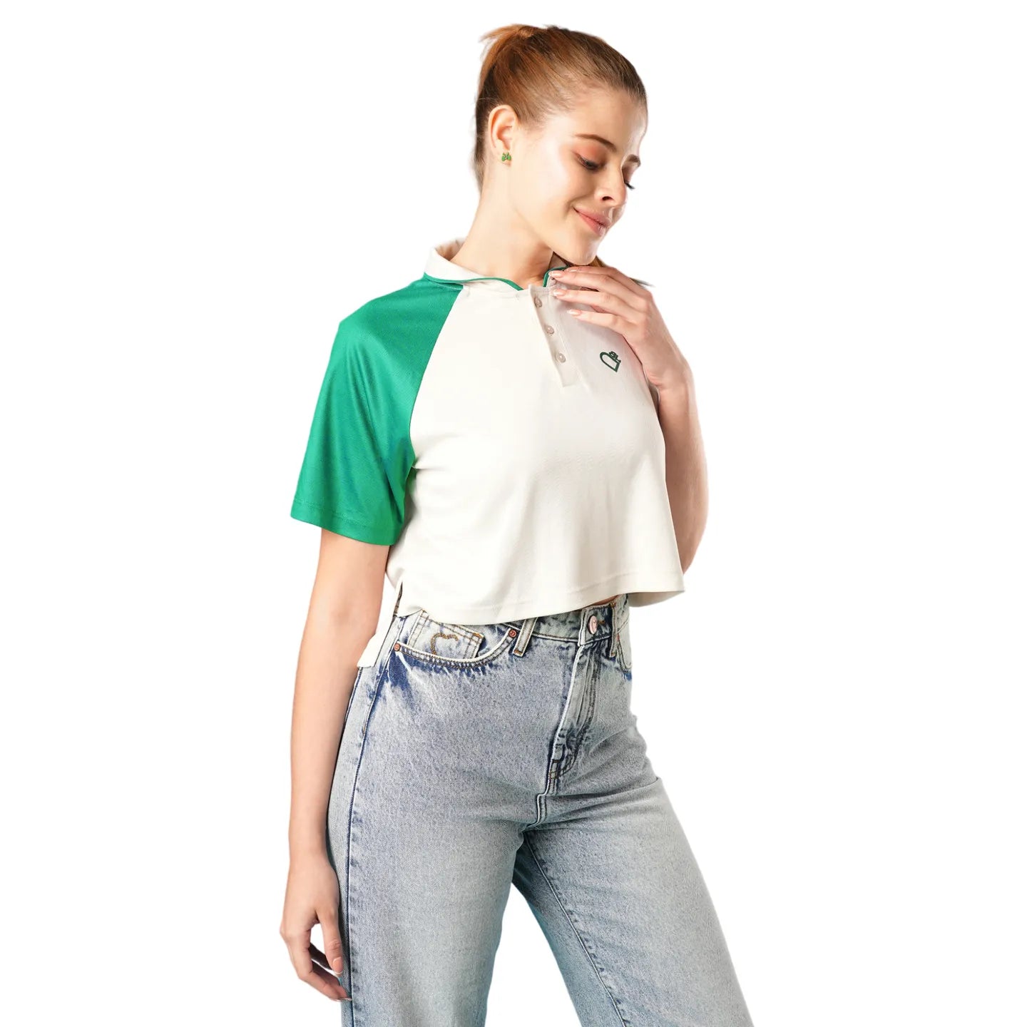 Being Human Clothing-Womens-Top-Polo Neck White