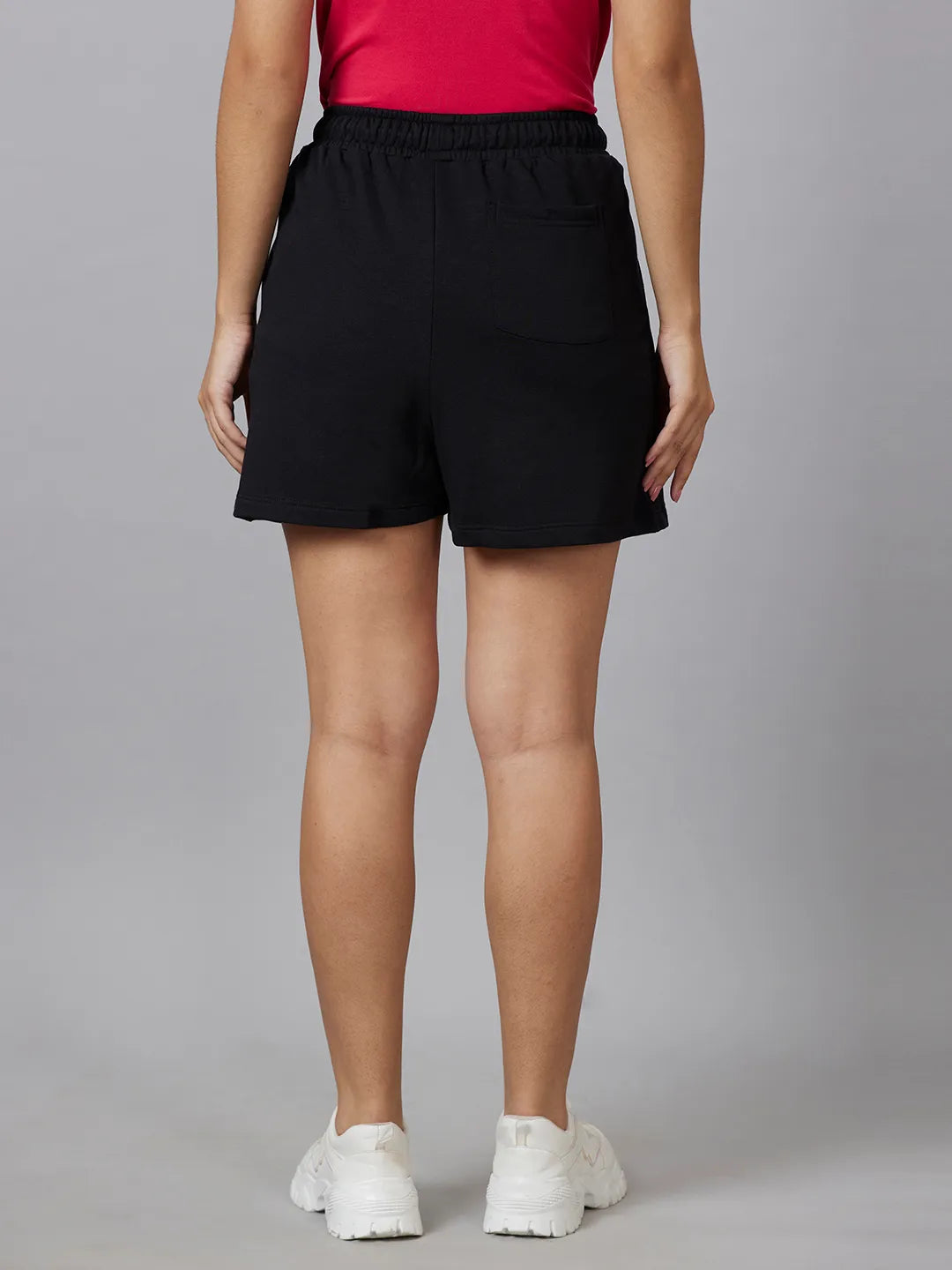 Being Human Clothing Women Relax Fit Shorts-Jet Black