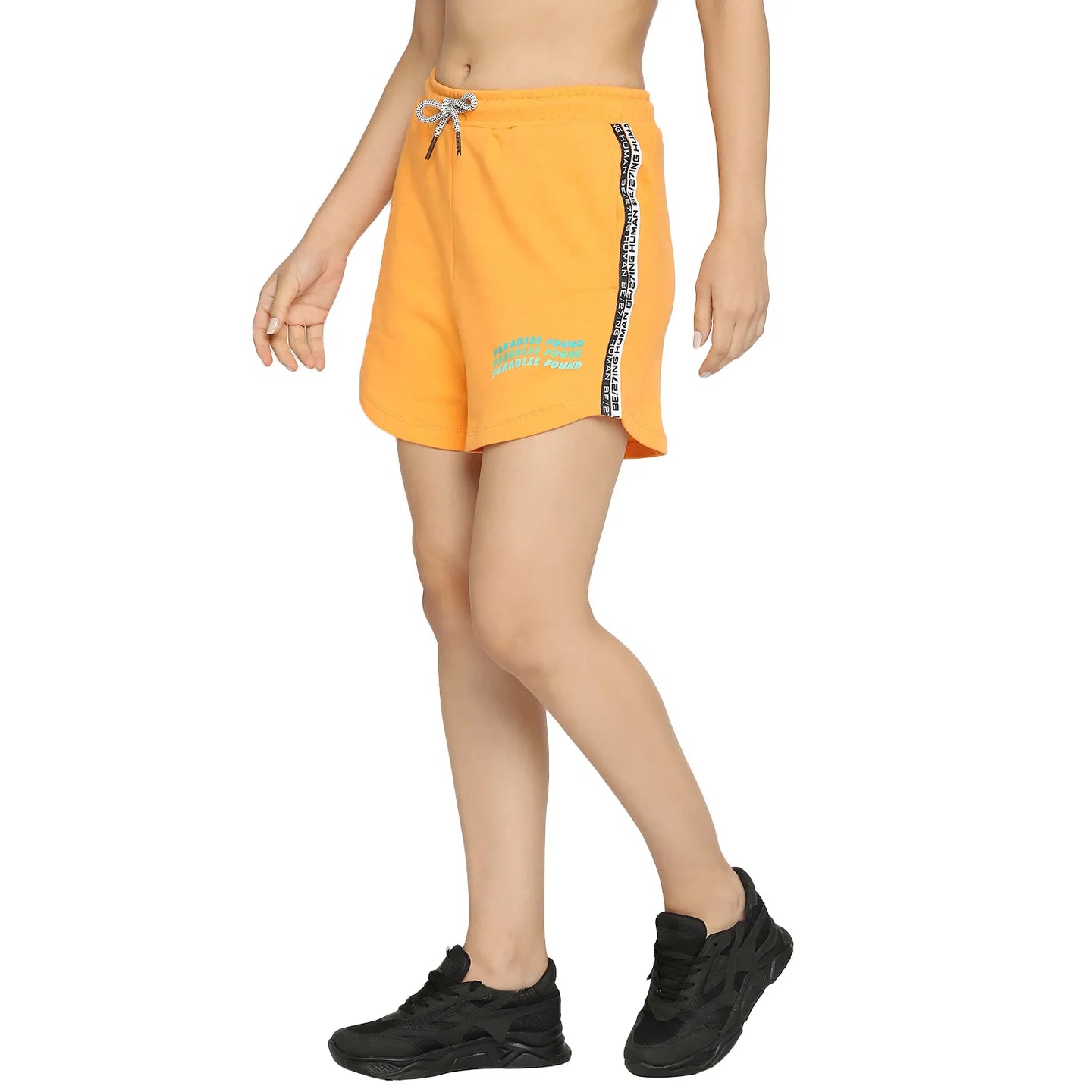Being Human Clothing Women Relax Fit Shorts-Mock Orange