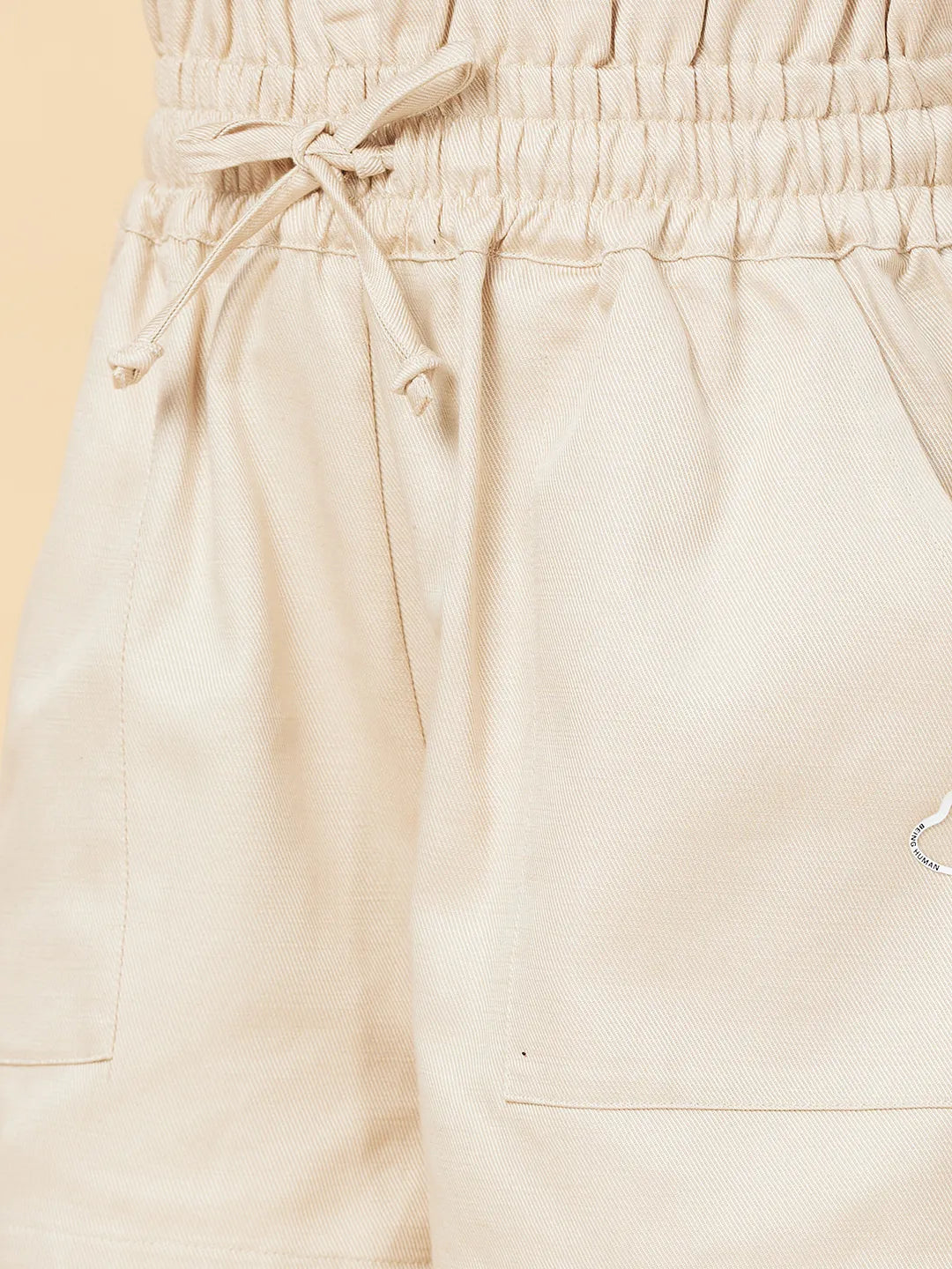 SHORTS WOMENS ALMOND MILK by Being Human Clothing