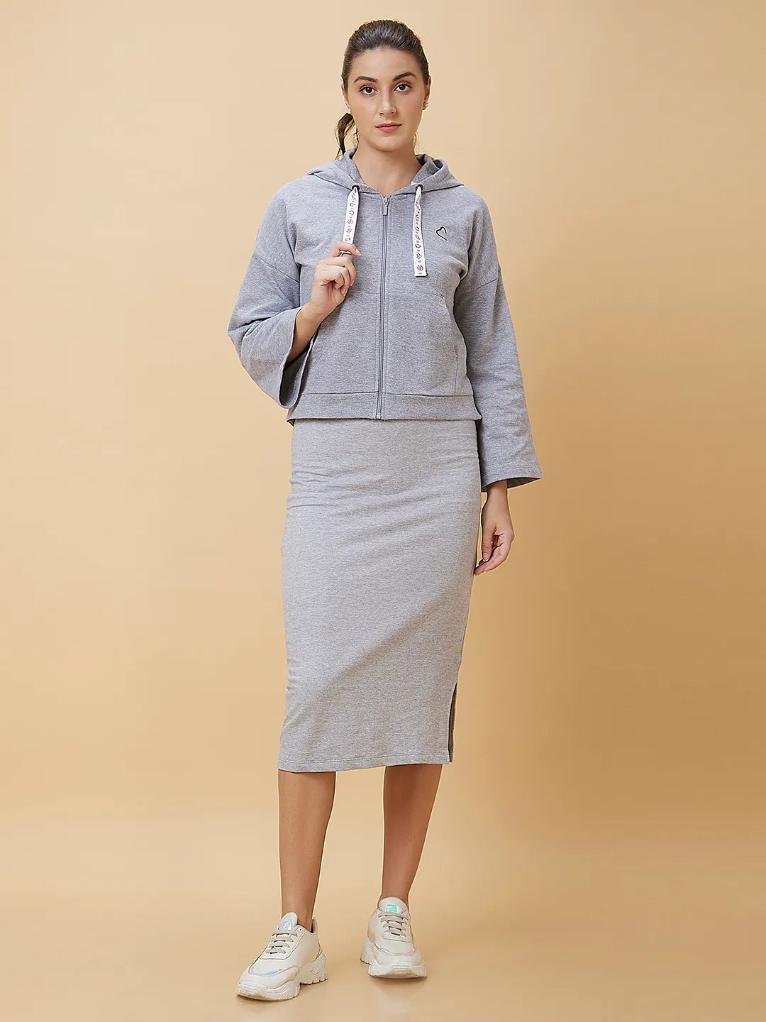 Being Human Clothing Women Fish Cut Fit None Dress Grey