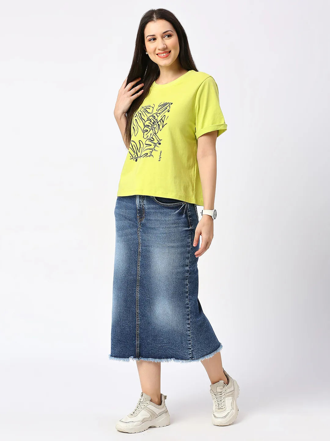 Being Human Clothing Skirts Womens Mid Blue Wash