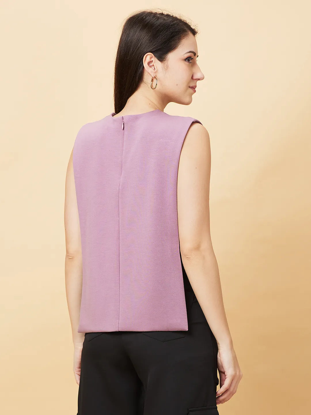 Womens-Top Sweatshirt Mauve by Being Human Clothing