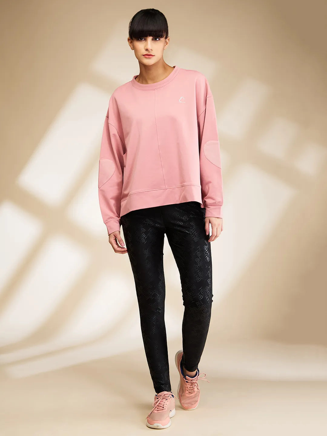 Womens-Top Sweatshirt Dusty Pink by Being Human Clothing