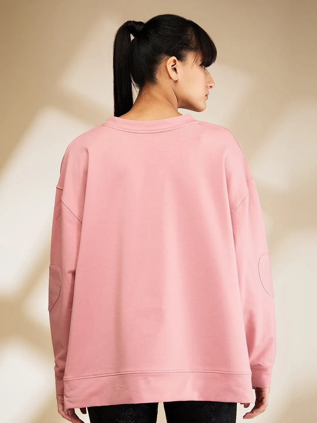 Womens-Top Sweatshirt Dusty Pink by Being Human Clothing