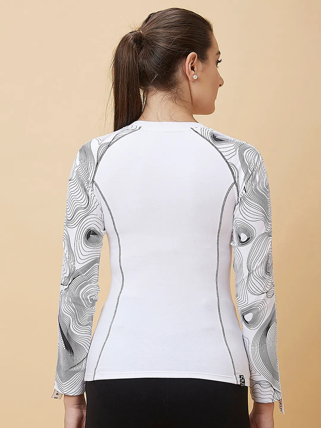 Being Human Clothing Women Slim Fit Crew Neck T-Shirts White