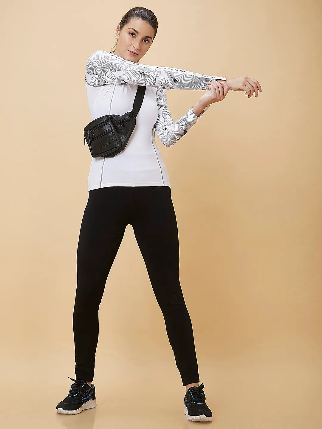 Being Human Clothing Women Slim Fit Crew Neck T-Shirts White